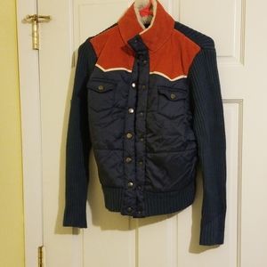 Mossimo blue sweater jacket